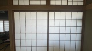 障子の張り替え！！